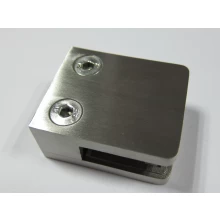 Chine Colliers en verre carré avec acier inoxydable plat 316 pour utilisation avec des tubes carrés ou d'autres surfaces plates fabricant