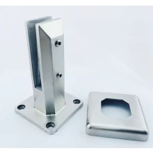 China Square Marine Grade Spigot for 12mm frameless glass Hersteller