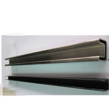 China Square top rail for glass railing fabricante