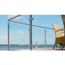 China Ronde Stainless Framed Balustrading met glas infill fabrikant