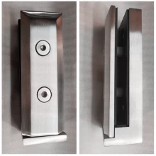 China Stainless Steel Frameless Balcony Side Wall Face Mounted Smart Glass Spigots manufacturer