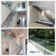 Kiina Ruostumattomasta teräksestä valmistettu lasiseinä portaikkokaiteelle Parvekekaiteen kannen kaide valmistaja