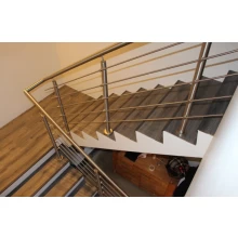 China Stainless Steel Handrail Cross Bar Railings for Interior Stairs manufacturer