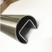 China Stainless steel slot tube pipe for glass railing balustrade manufacturer