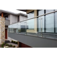 China Stainless Steel Square Spider Baluster Post for Glass Balcony Stair Deck Railing Designs manufacturer