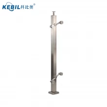 China Stainless Steel Square Spider Post Glass Balcony Stair Deck Railing manufacturer