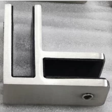 China Stainless steel Inox 90 degree glass to glass clamp bracket holder for frameless glass railing manufacturer