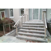 China Stainless steel cable railing, square cable railing with 50*25mm handrail manufacturer