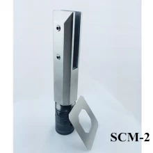 China Stainless steel core drilled square glass spigot SCM-2 manufacturer