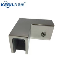 Cina Stainless steel glass clamp use between glass or 90 degree glass clamp produttore
