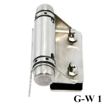 China Roestvrij staal glas deur hinger G-W1 voor glas naar vierkante post of muur fabrikant