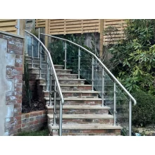 China Stainless steel glass railing for stair railing manufacturer