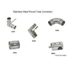 China Stainless steel tube connector for diameter 43 and diameter 50.8mm round tube balustrade post manufacturer