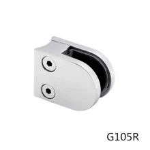 China To round poles stainless steel clamp for holding glass manufacturer