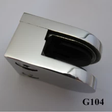 China Ferro forjado braçadeira D vidro para o vidro 8-10mm usado em vidro balaustrada G104 fabricante