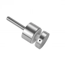 China adjustable stainless steel threaded round standoff for glass manufacturer