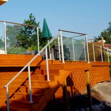 Chiny aluminum glass balcony railing producent