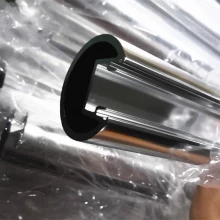 China Anodização acabamento rodada de alumínio trilhos de vidro post para varanda fabricante