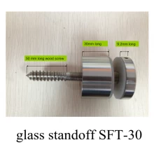 Cina cina acciaio inossidabile frameless situazione di stallo in vetro per balcone, rivestimenti in legno SFT30 produttore