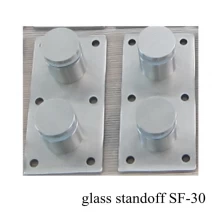 China china stainless steel standoff glass bracket with 200*100*10mm back plate manufacturer