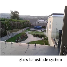 China china leverancier 1/2 "frameless glazen balustrade met RVS glas spie voor balkon ontwerp fabrikant