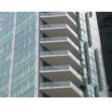 China ontwerp van roestvrij staal glazen balustrade voor balkon fabriek van China fabrikant