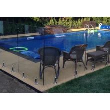 China frameless mini post glass pool fence spigot exterior deck railing manufacturer