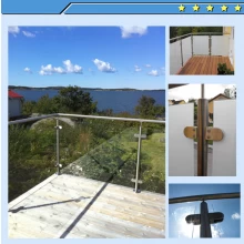 China glass balustrade post railing for balcony design manufacturer