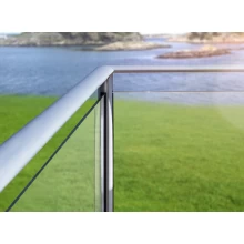 Chiny szklane balustrady balkonów aluminiowa konstrukcja producent