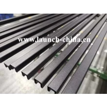 Cina matt black finish mini slot handrail tube or top handrail for 12mm glass fence produttore