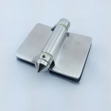 Chiny mirror finish 180 degree stainless steel 316 glass to glass door hinge producent