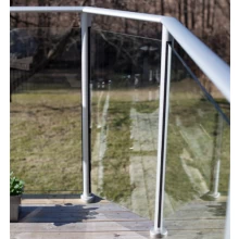 China powder coated aluminum glass railing post for pool fencing / balcony railing manufacturer