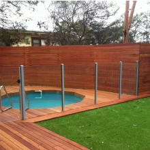 Chiny basen pół-bezramowe szkło ogrodzenia, profile aluminiowe ogrodzenia basenu szkło producent