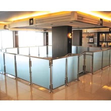 China shopping mall glass railing system manufacturer