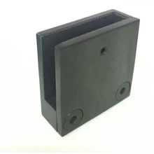 China braçadeira de aço inoxidável quadrado D vidro para vidro de 10mm fabricante