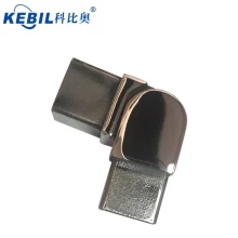 China square stainless steel slotted mini top handrail adjustable joint connector fittings manufacturer