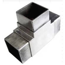 China stainless steel 3 way square tube connectors 25mm manufacturer