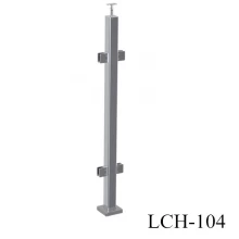 China stainless steel 304 handrail post square type(LCH-104) manufacturer