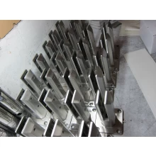 الصين الفولاذ المقاوم للصدأ 316 فرملس الزجاج درابزين الدرابزين آخر مصغرة الصانع