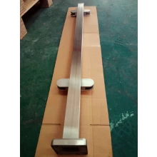 China Edelstahl 316-Glasgeländer gebürstete post Oberfläche Hersteller