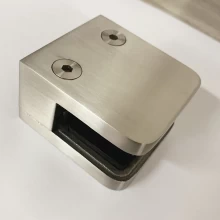 China braçadeira de vidro quadrado em forma de D de aço inoxidável para vidro de 1/2 " fabricante