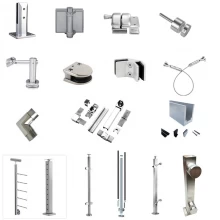 China stainless steel architectural glass railing mounting hardwares manufacturer