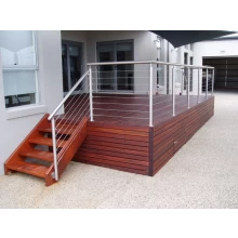 China stainless steel cable railing system for stair balcony deck design manufacturer