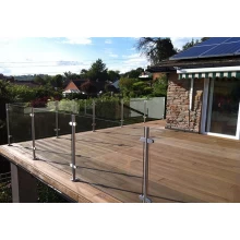 China stainless steel glass banister balustrade deck balcony railing design manufacturer