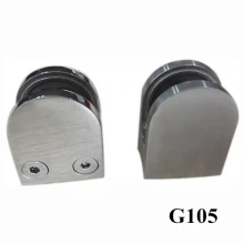 China RVS glasklem vlakke achterkant voor 3/8 "glas china fabrikant fabrikant