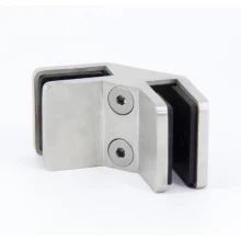 China stainless steel glass clamp for 12-15mm glass 90 degree manufacturer