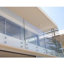 China stainless steel glass standoff balcony railing designs manufacturer