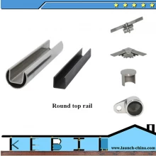 China stainless steel mini top rail for glass railing manufacturer