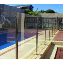 China stainless steel post design semi frame pool glass fencing manufacturer