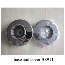 China stainless steel round handrail fitting post base and cover china factory BS911 manufacturer